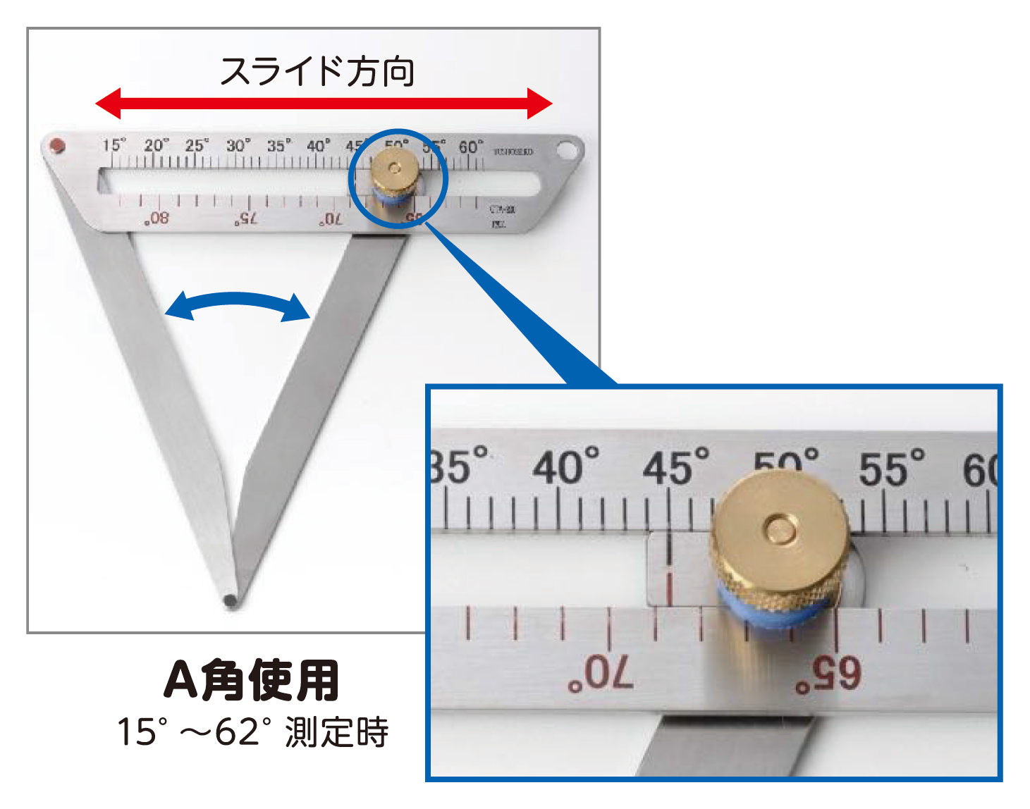 開先角度測定ゲージ 開先角度を直接測定可能に 東将精工